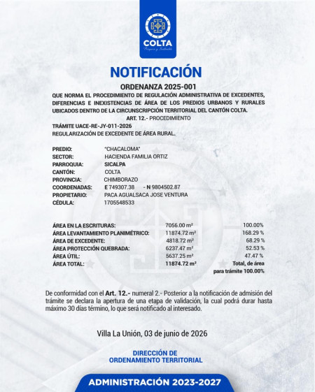 nottificacion tramite uace re jy 011