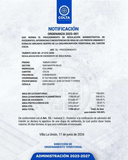 ordenanza 2025 miraflores