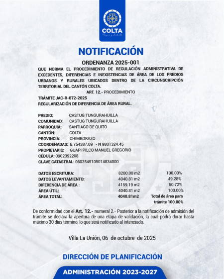 TRAMITE JAC-R-072-2025