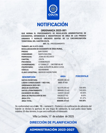 TRAMITE JAC-R-073-2025