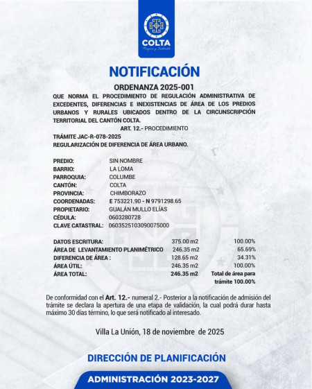 TRAMITE JAC-R-078-2025